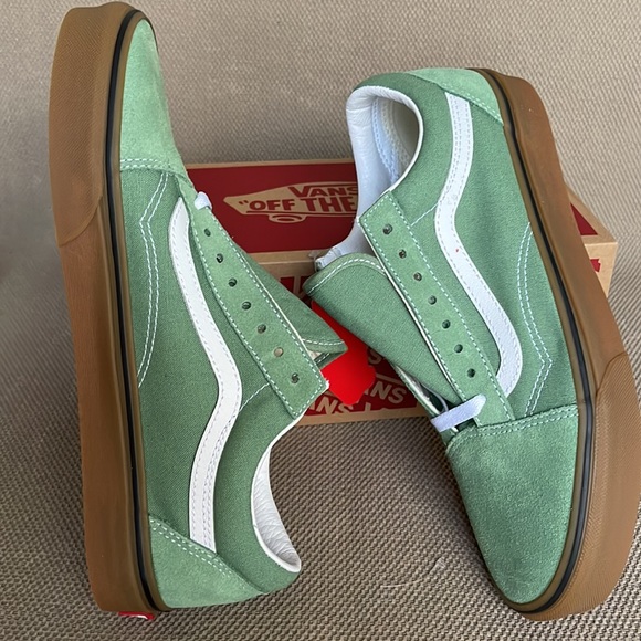 Vans Old Skool Gum Basil / True White MEN`S - Picture 12 of 16